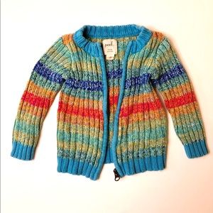 Cable Knit Sweater Zip Up